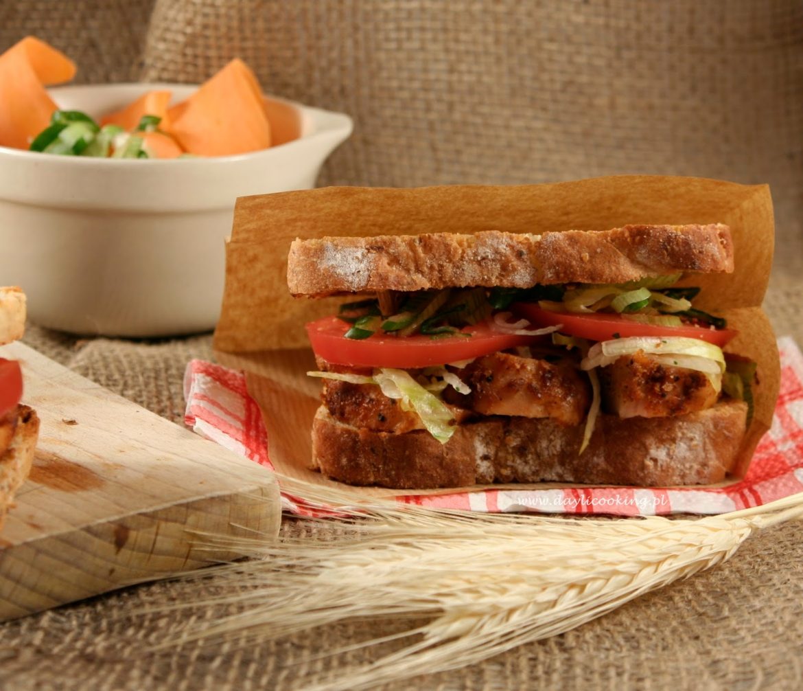 Grillowana kanapka z kurczakiem - przepis