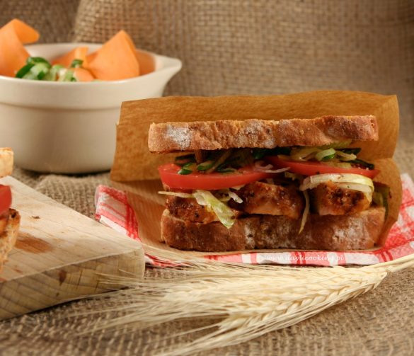 Grillowana kanapka z kurczakiem - przepis