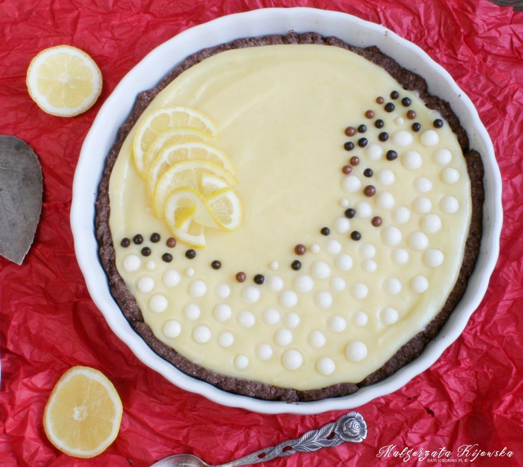 Tarta z kremem cytrynowym lemon curd - przepis i wykonanie