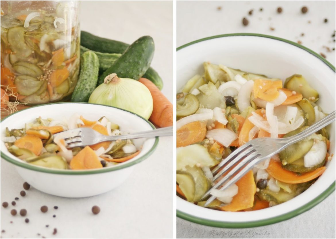 Przepis na sałatkę ogórkową na zimę