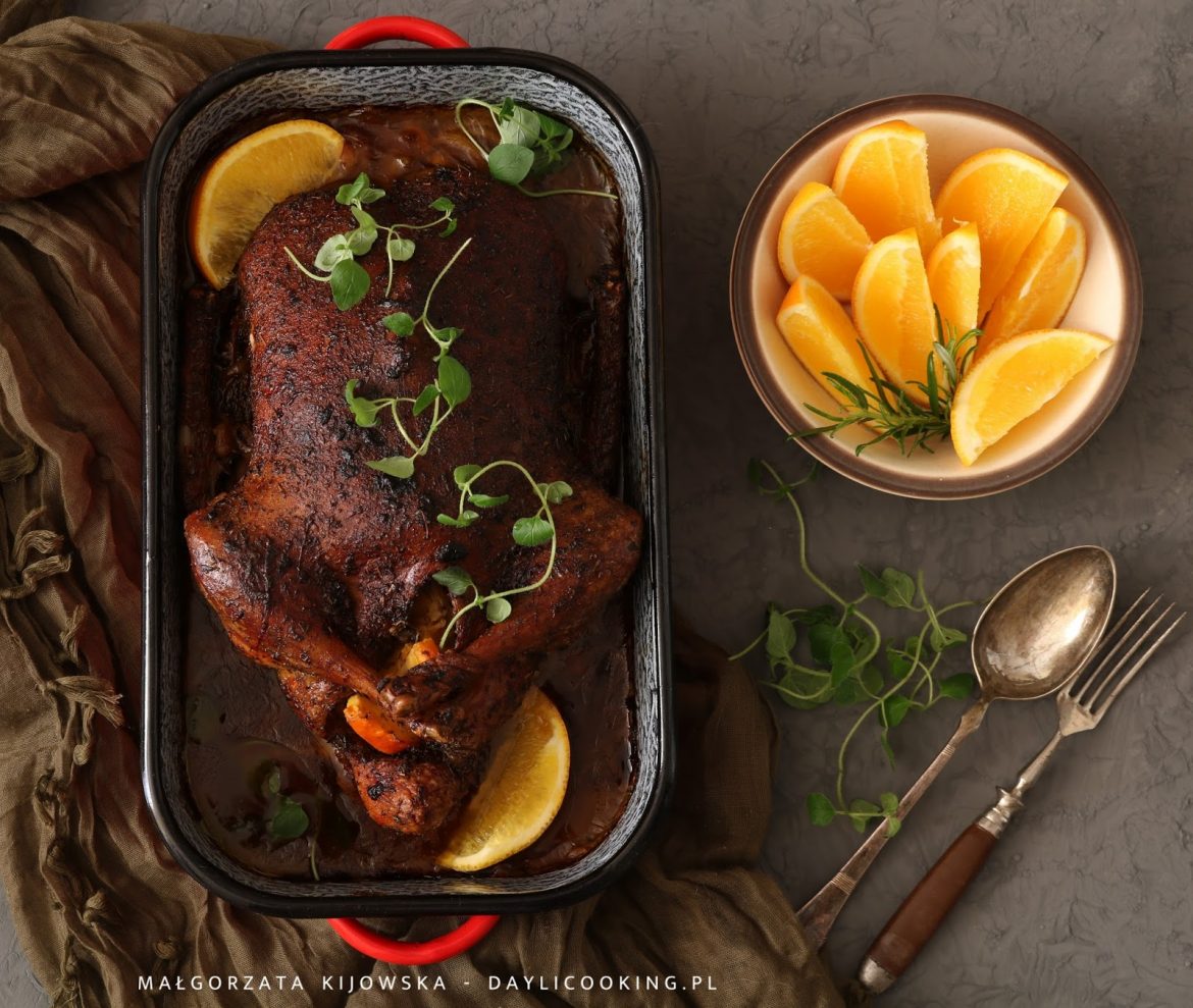 kaczka w pomarańczach