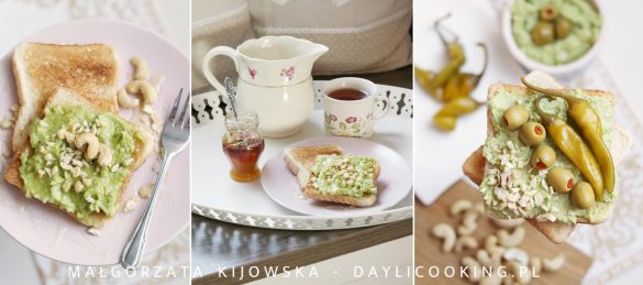 Pasta kanapkowa z awokado i nerkowca