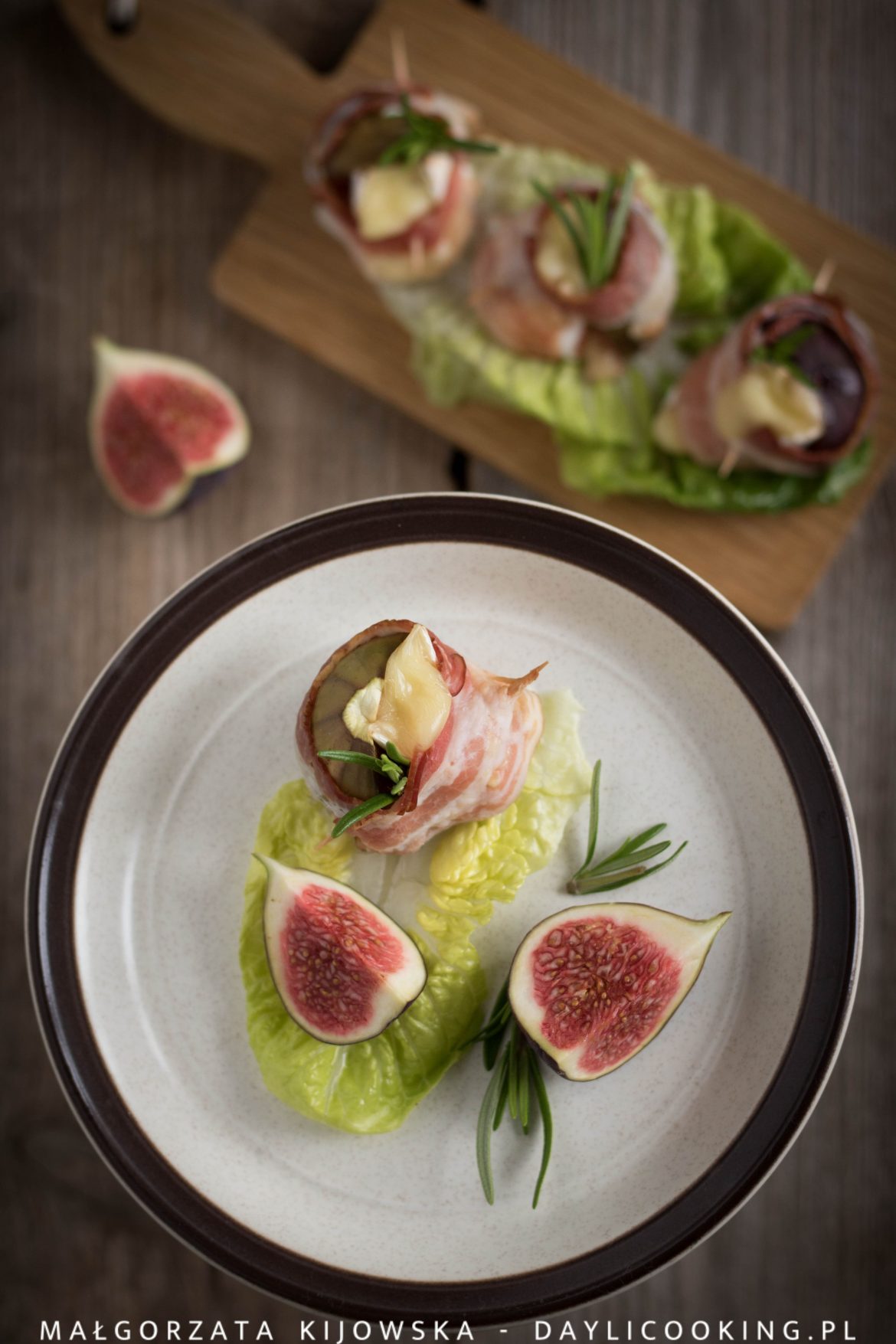 Przepis na figi zapiekane z serem i boczkiem