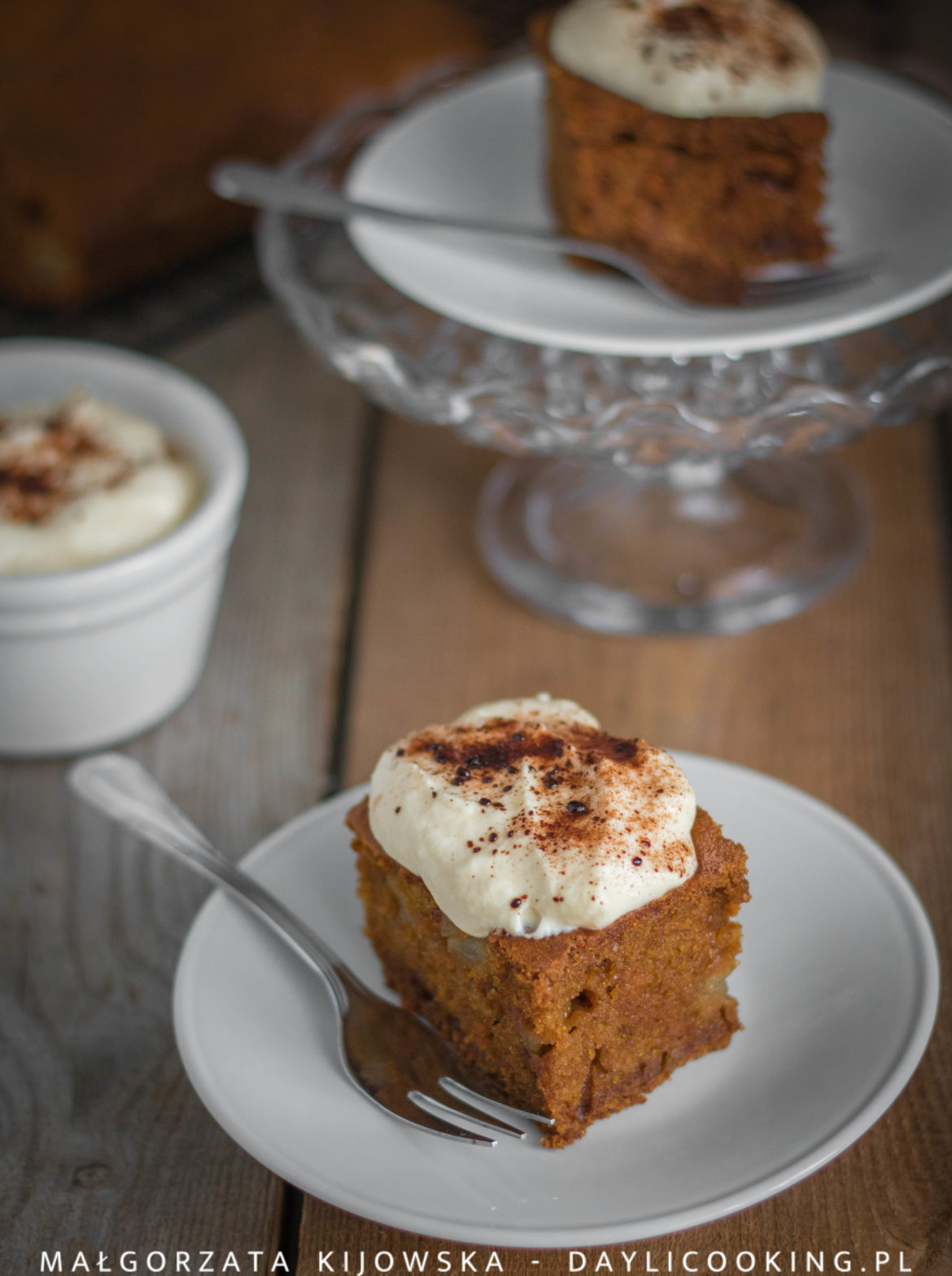 Przepis na ciasto dyniowe z gruszką