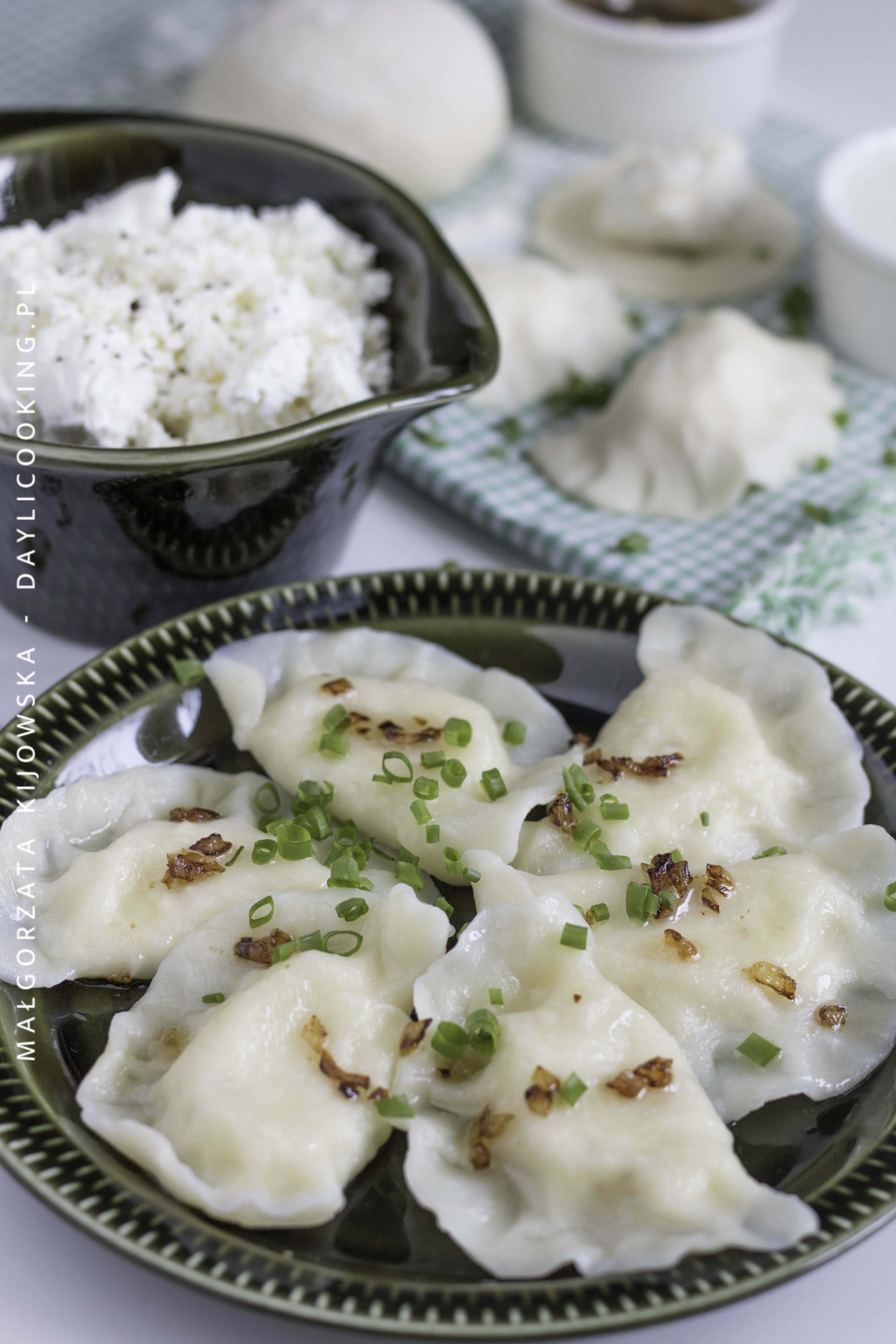Pierogi z serem na słono