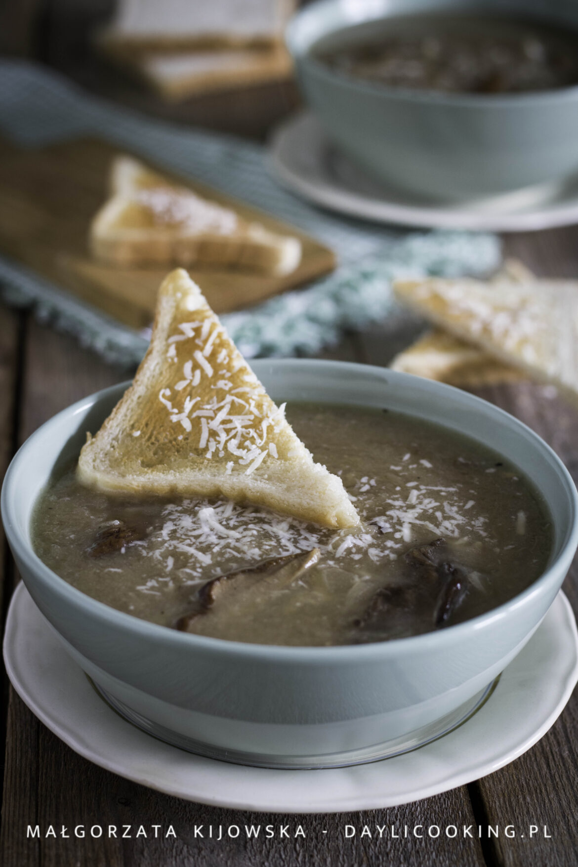 zupa cebulowa z grzybami