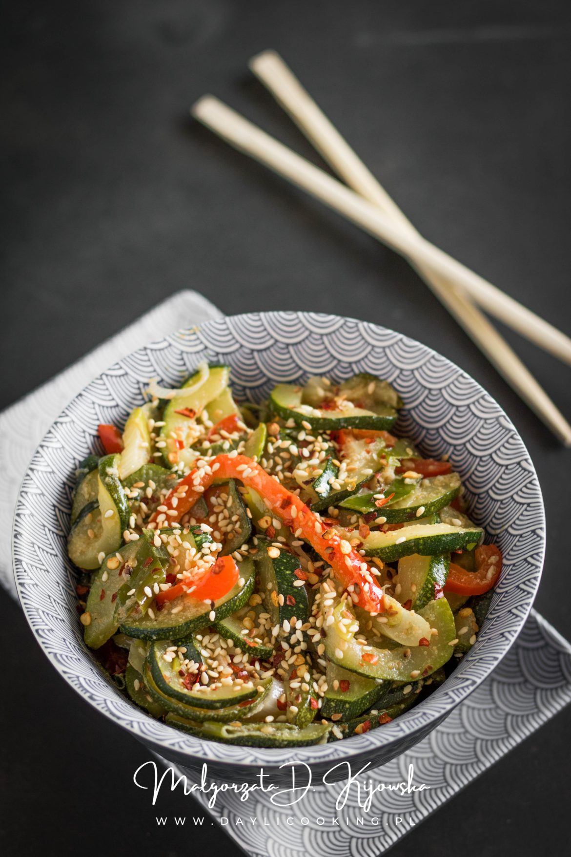 cukinia smażona po koreańsku