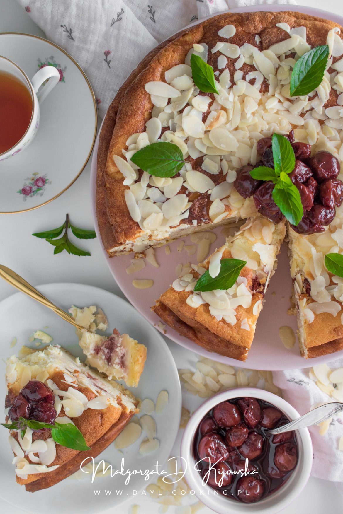 sernik z wiśniami